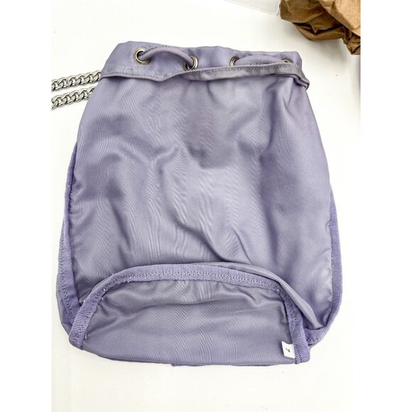 Prada Bucket Drawstring Pouch HandBag Nylon Vintage Purple Crossbody - Picture 11 of 16